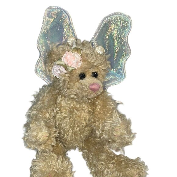 Vintage Ty Attic Treasures Plush Teddy Bear Fairy Rafaella Wings Nursery Shower - Picture 3 of 13
